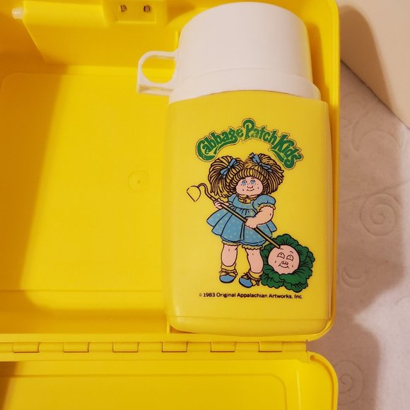 CABBAGE PATCH KIDS PLASTIC LUNCH BOX WITH THERMOS - Picture 10 of 16